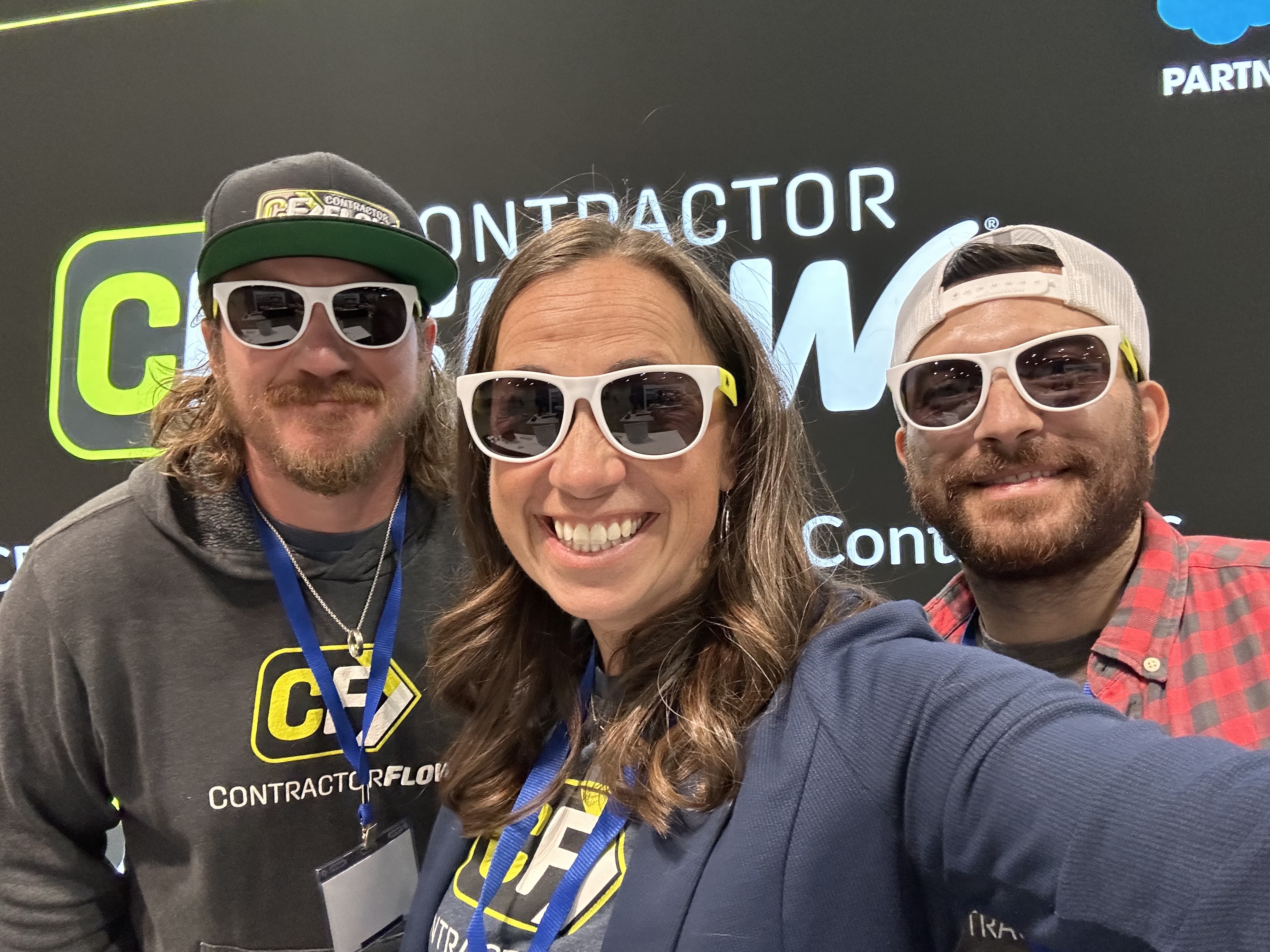 ContractorFlow team at industry trade show booth